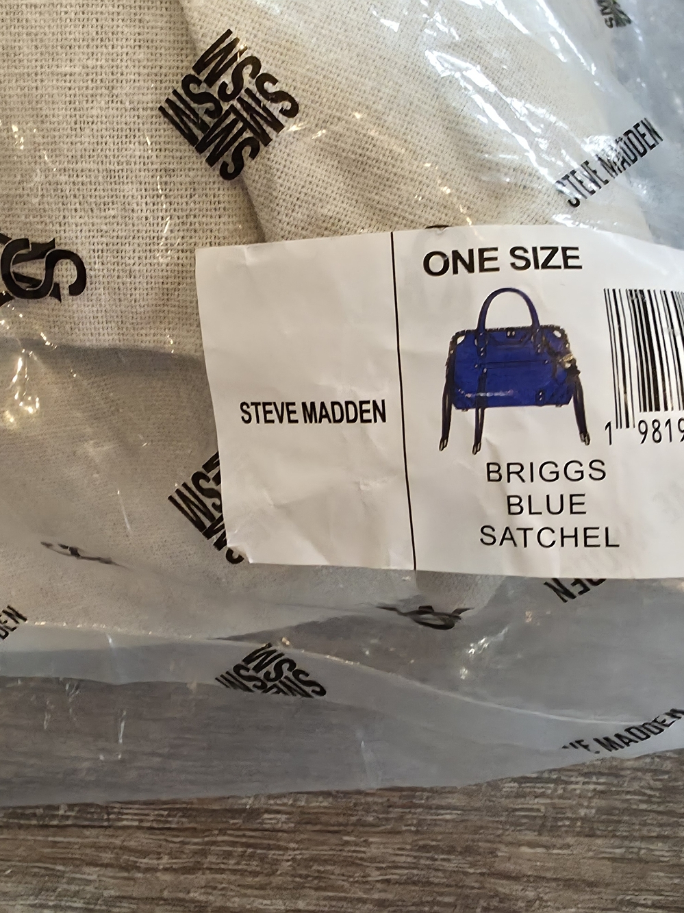 Steve Madden Blue Leather Satchel Bag - Picture 3 of 12